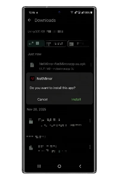 Install the APK
