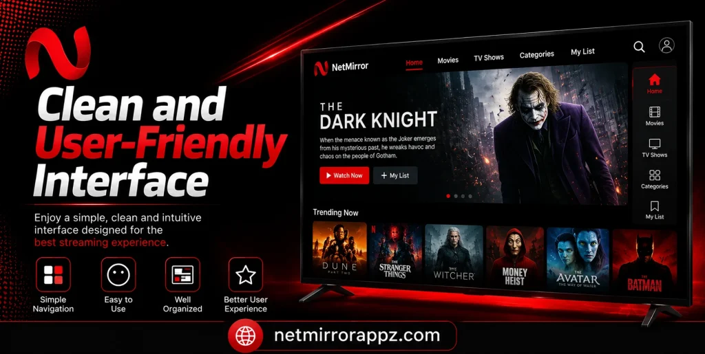 Clean and User-Friendly Interface